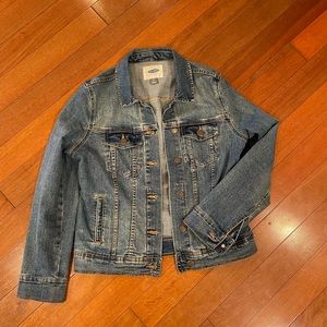 Old navy medium wash jean jacket size small